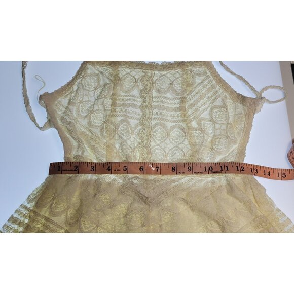 Lulus Maxi Dress Womens Beige Coveted Curated Colleted Size M Wedding - Picture 8 of 11